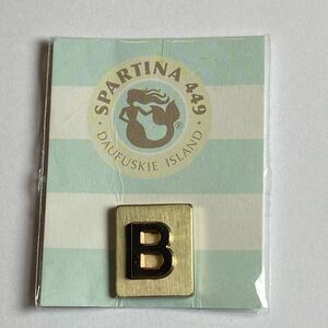 New Old Stock Spartina 449 Magnetic Accessories Golden Letter B Charm